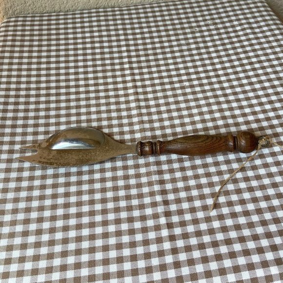 VTG WMF Sporkife Stainless Steel Spoon Knife Fork All In One With Wooden Handle - Picture 5 of 6